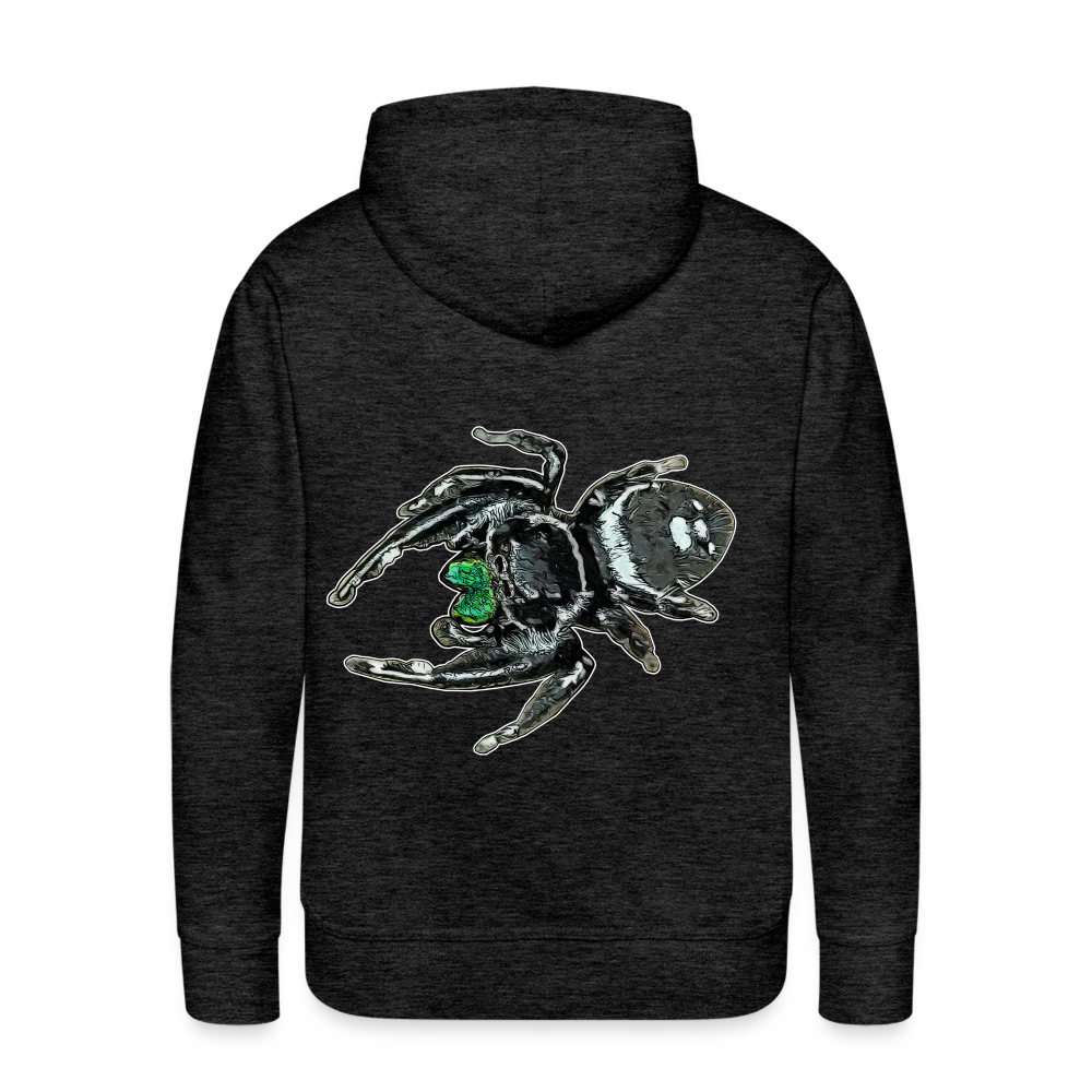 Männer Hoodie Phidippus regius White Bahamas male - Anthrazit