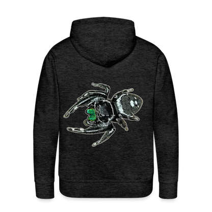 Männer Hoodie Phidippus regius White Bahamas male - Anthrazit