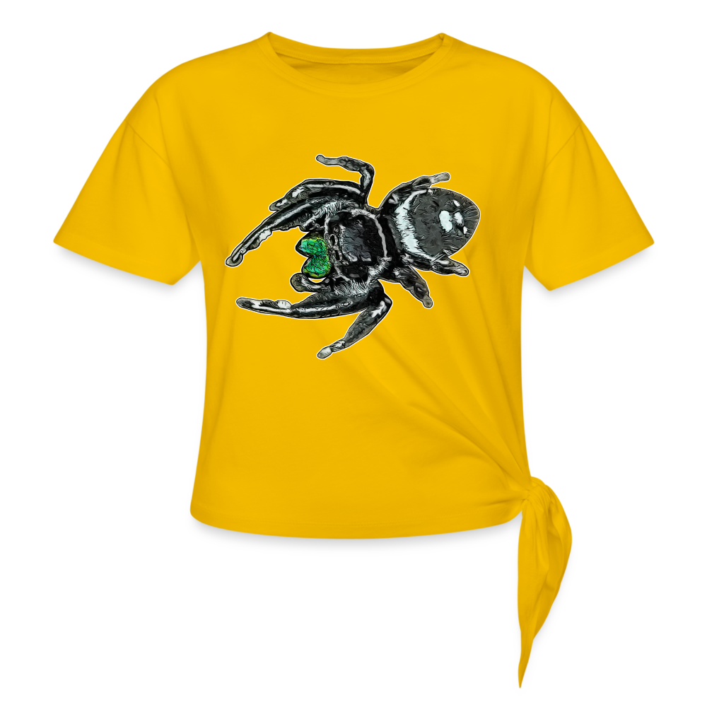 Frauen Knotenshirt Phidippus regius White Bahamas male - Sonnengelb