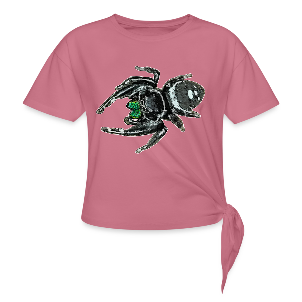 Frauen Knotenshirt Phidippus regius White Bahamas male - Malve