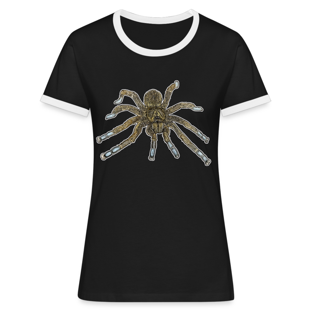 Frauen Kontrast-T-Shirt Idiothele mira - Schwarz/Weiß