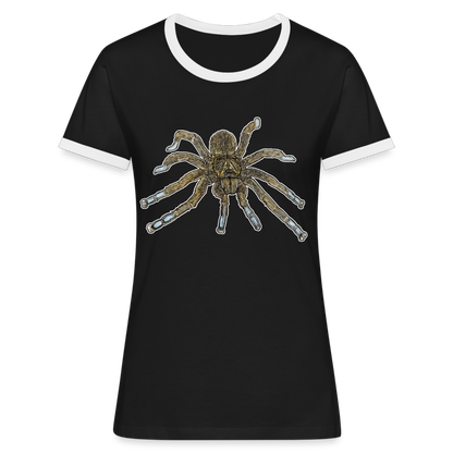 Frauen Kontrast-T-Shirt Idiothele mira - Schwarz/Weiß