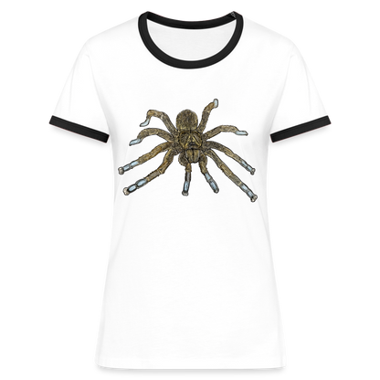 Frauen Kontrast-T-Shirt Idiothele mira - Weiß/Schwarz