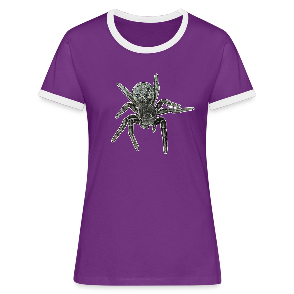 Frauen Kontrast-T-Shirt Eresus walckenaeri - Lila/Weiß