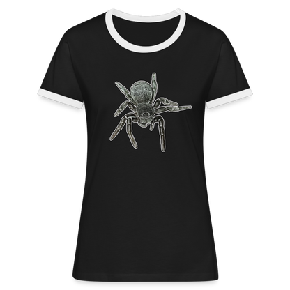 Frauen Kontrast-T-Shirt Eresus walckenaeri - Schwarz/Weiß