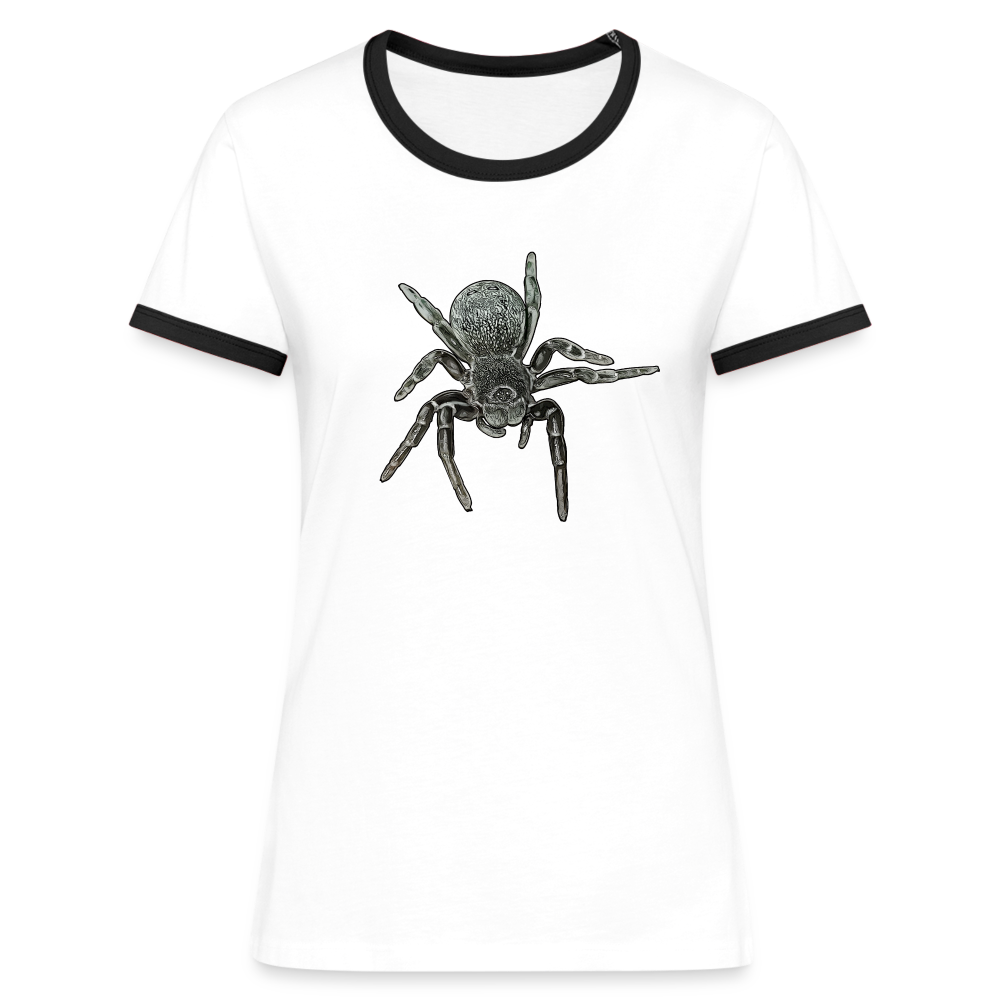 Frauen Kontrast-T-Shirt Eresus walckenaeri - Weiß/Schwarz