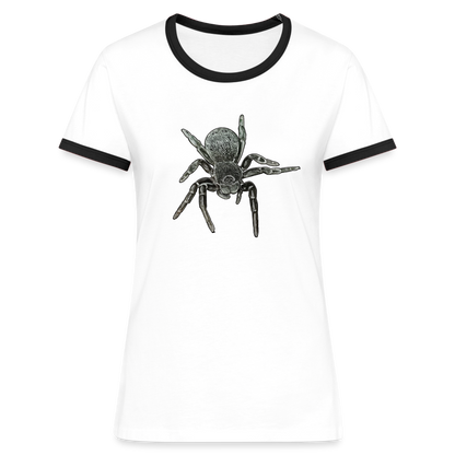 Frauen Kontrast-T-Shirt Eresus walckenaeri - Weiß/Schwarz