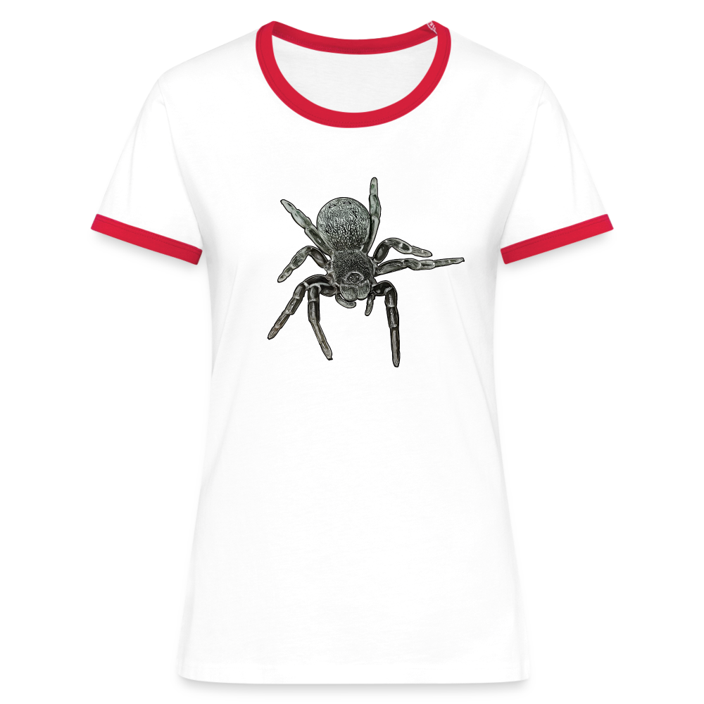 Frauen Kontrast-T-Shirt Eresus walckenaeri - Weiß/Rot