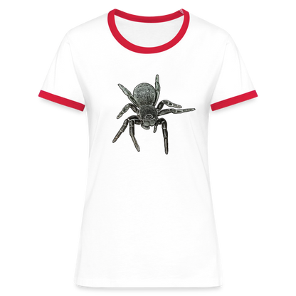 Frauen Kontrast-T-Shirt Eresus walckenaeri - Weiß/Rot