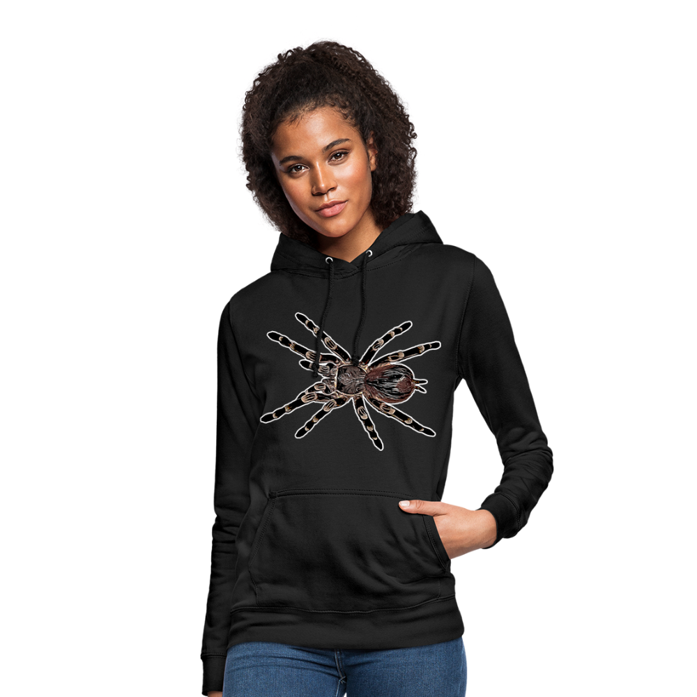 Frauen Freizeit-Hoodie Acanthoscurria geniculata - Schwarz