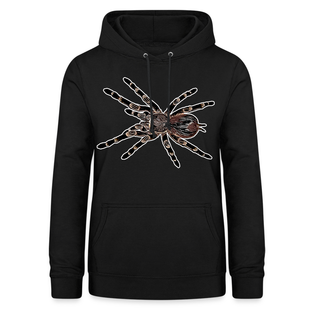 Frauen Freizeit-Hoodie Acanthoscurria geniculata - Schwarz
