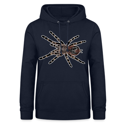 Frauen Freizeit-Hoodie Acanthoscurria geniculata - Navy