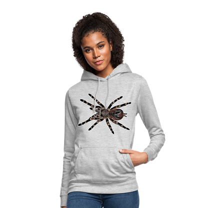 Frauen Freizeit-Hoodie Acanthoscurria geniculata - Hellgrau meliert