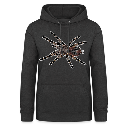 Frauen Freizeit-Hoodie Acanthoscurria geniculata - Anthrazit