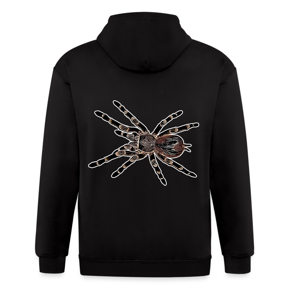 Männer Heavyweight Zip-Hoodie Acanthoscurria geniculata - Schwarz