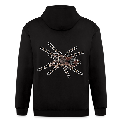 Männer Heavyweight Zip-Hoodie Acanthoscurria geniculata - Schwarz
