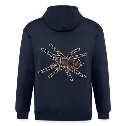 Männer Heavyweight Zip-Hoodie Acanthoscurria geniculata - Navy
