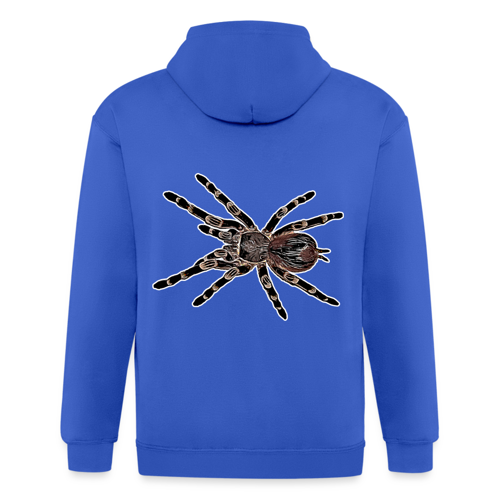 Männer Heavyweight Zip-Hoodie Acanthoscurria geniculata - Königsblau