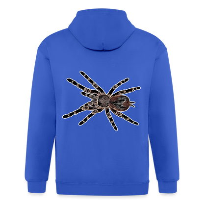 Männer Heavyweight Zip-Hoodie Acanthoscurria geniculata - Königsblau