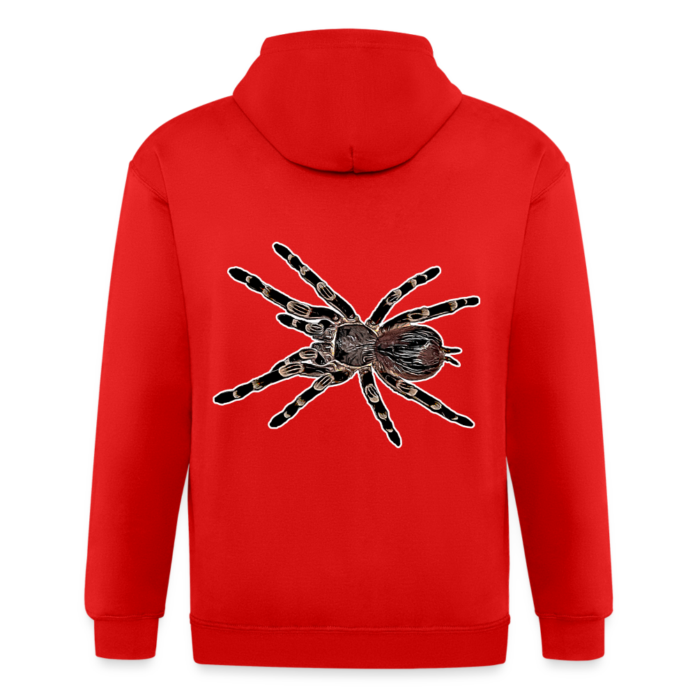 Männer Heavyweight Zip-Hoodie Acanthoscurria geniculata - Rot