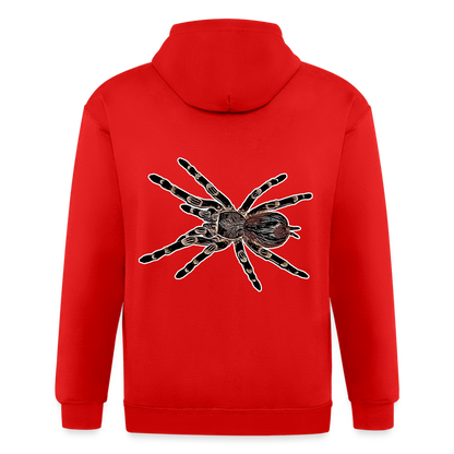 Männer Heavyweight Zip-Hoodie Acanthoscurria geniculata - Rot