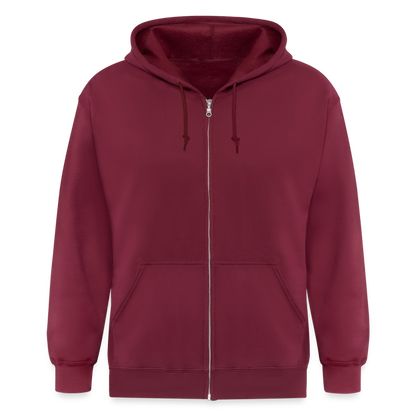 Männer Heavyweight Zip-Hoodie Acanthoscurria geniculata - Maroon