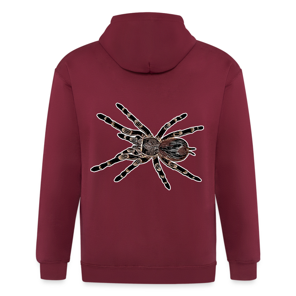 Männer Heavyweight Zip-Hoodie Acanthoscurria geniculata - Maroon
