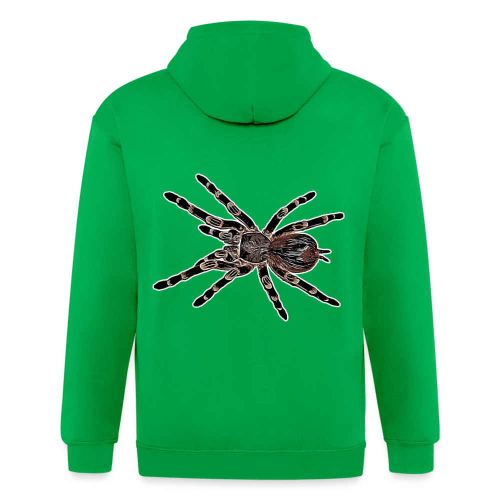 Männer Heavyweight Zip-Hoodie Acanthoscurria geniculata - Kelly Green
