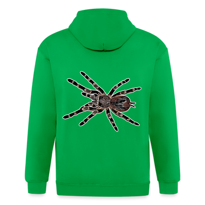 Männer Heavyweight Zip-Hoodie Acanthoscurria geniculata - Kelly Green