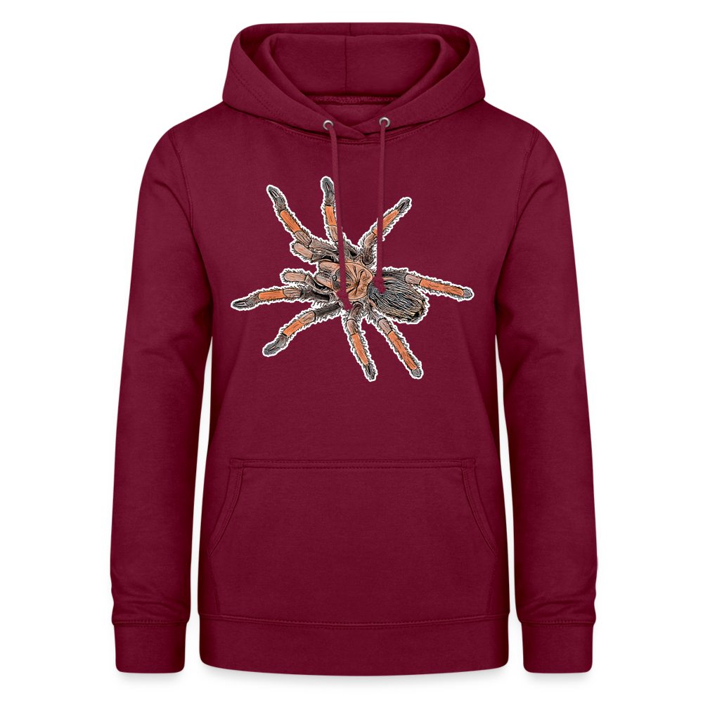 Frauen Freizeit-Hoodie Brachypelma emilia - Bordeaux