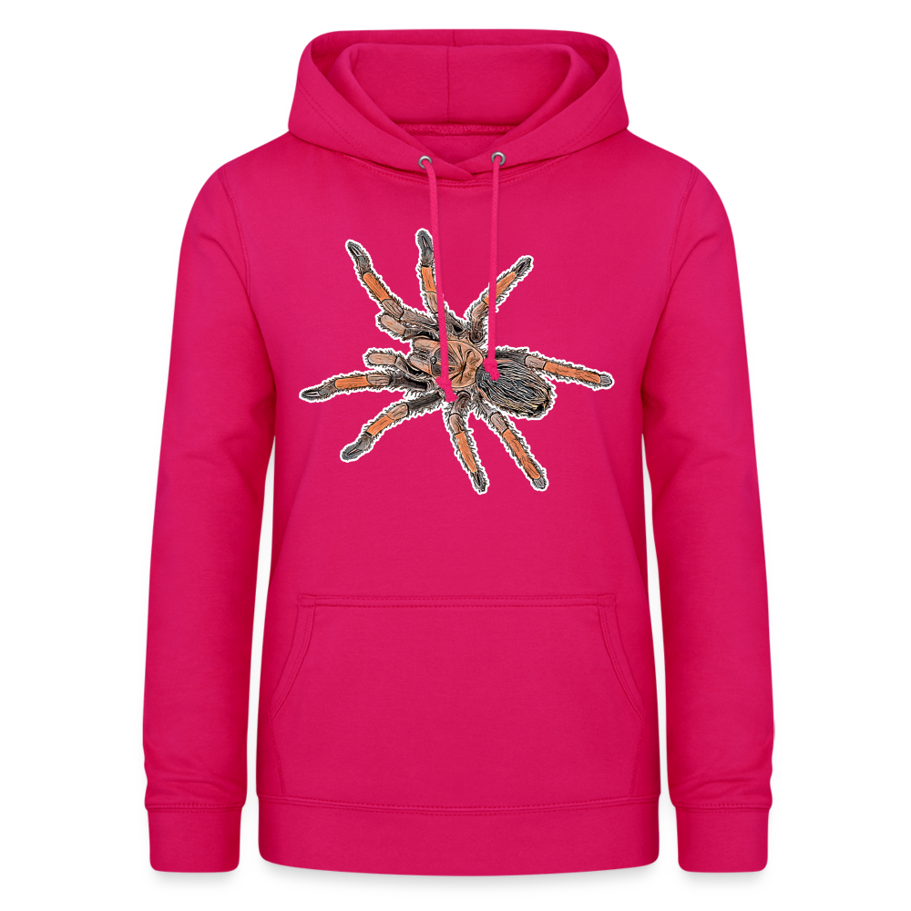 Frauen Freizeit-Hoodie Brachypelma emilia - dunkles Pink