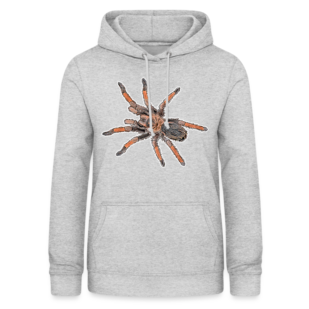 Frauen Freizeit-Hoodie Brachypelma emilia - Hellgrau meliert