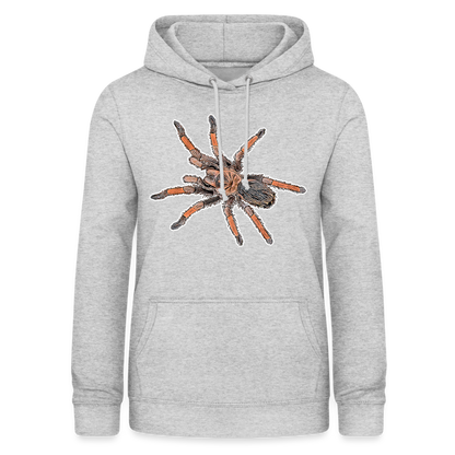 Frauen Freizeit-Hoodie Brachypelma emilia - Hellgrau meliert