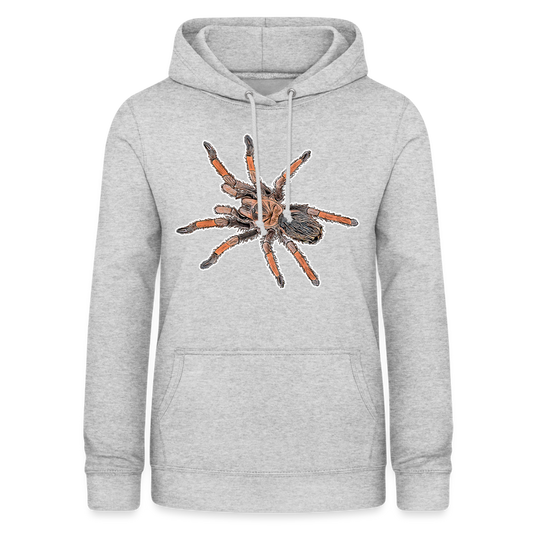 Frauen Freizeit-Hoodie Brachypelma emilia - Hellgrau meliert