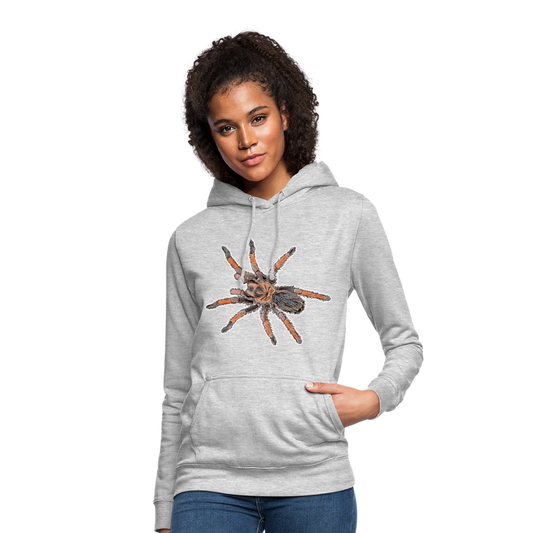 Frauen Freizeit-Hoodie Brachypelma emilia - Hellgrau meliert