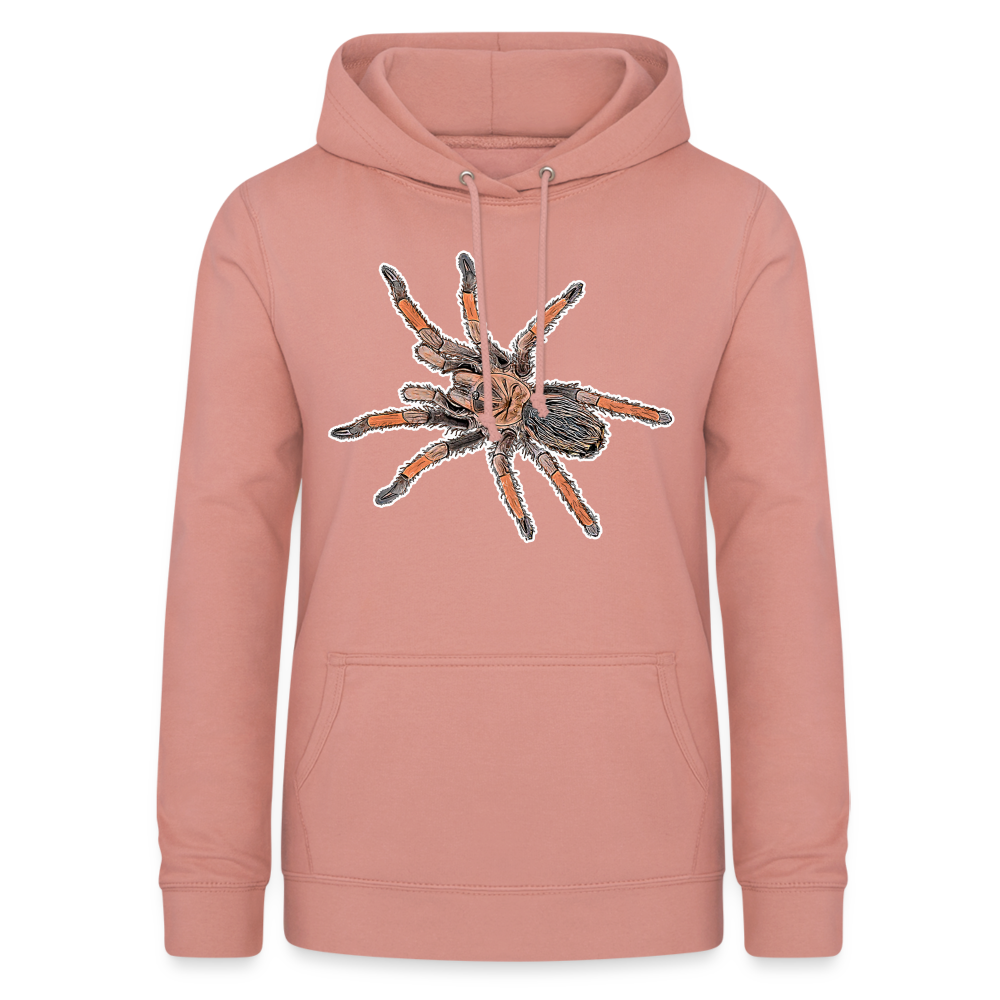 Frauen Freizeit-Hoodie Brachypelma emilia - Altrosa