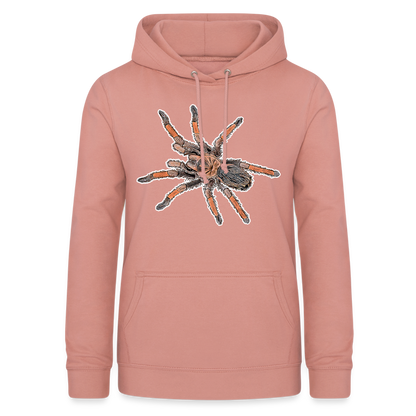 Frauen Freizeit-Hoodie Brachypelma emilia - Altrosa
