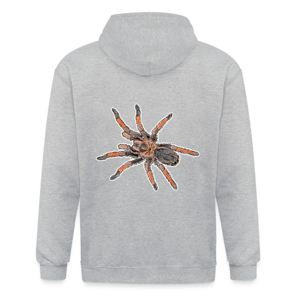 Männer Heavyweight Zip-Hoodie Brachypelma emilia - Grau meliert