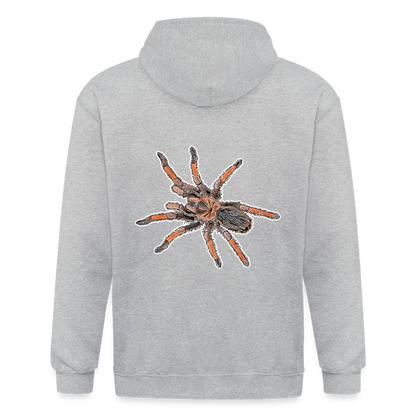Männer Heavyweight Zip-Hoodie Brachypelma emilia - Grau meliert