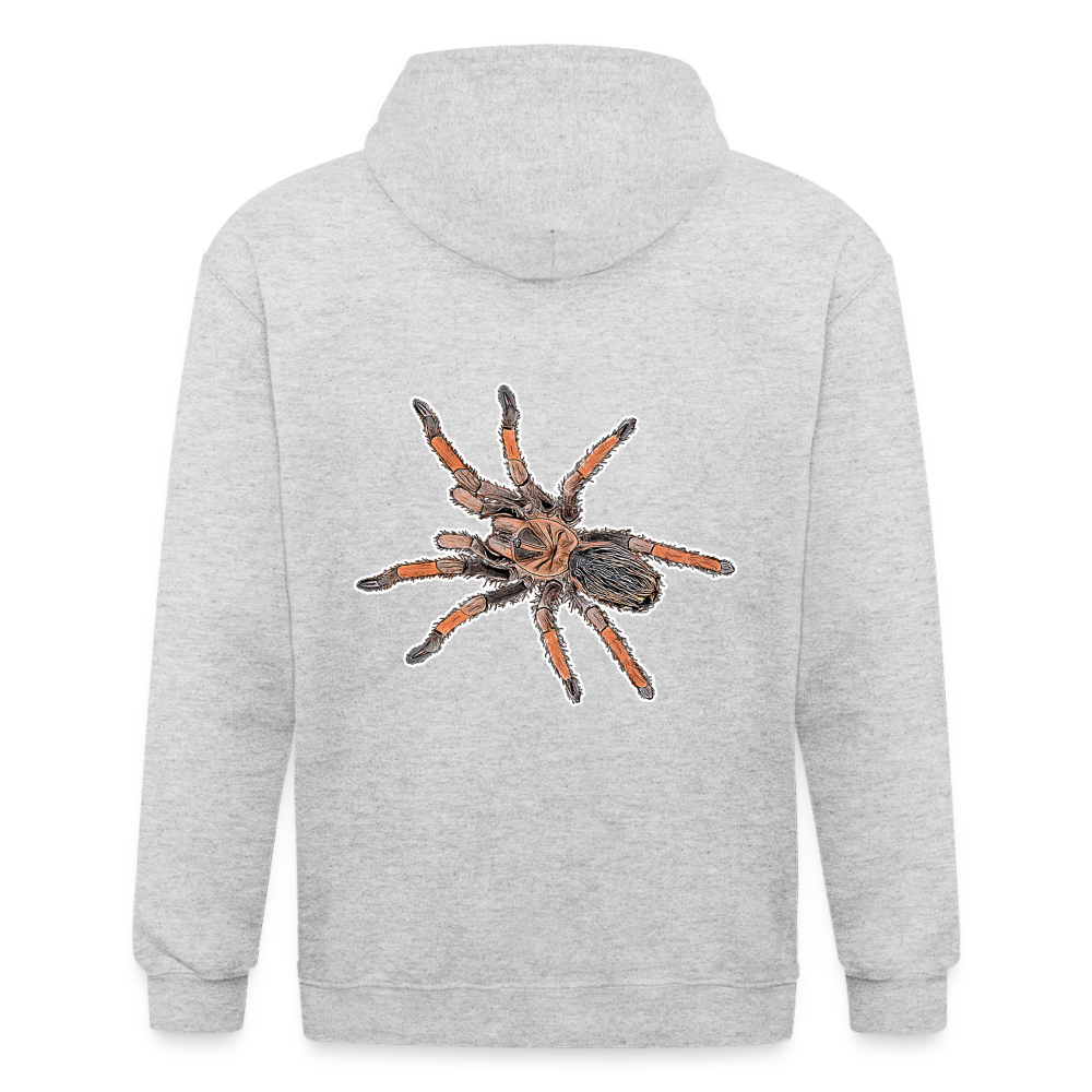 Männer Heavyweight Zip-Hoodie Brachypelma emilia - Weiß meliert