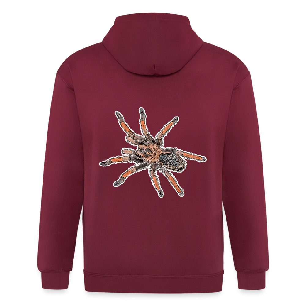 Männer Heavyweight Zip-Hoodie Brachypelma emilia - Maroon