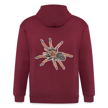 Männer Heavyweight Zip-Hoodie Brachypelma emilia - Maroon
