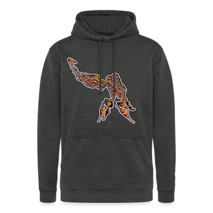 Unisex Vintage Hoodie Phyllocrania paradoxa male - Vintage Schwarz