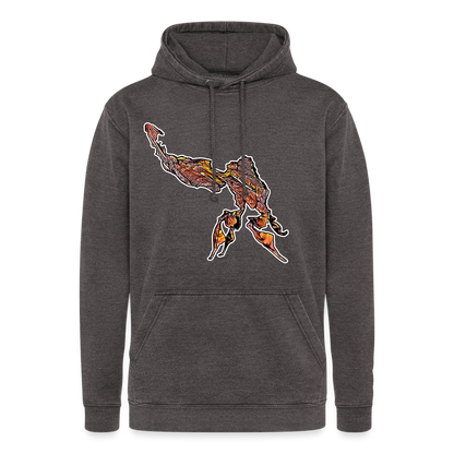 Unisex Vintage Hoodie Phyllocrania paradoxa male - Vintage Grau