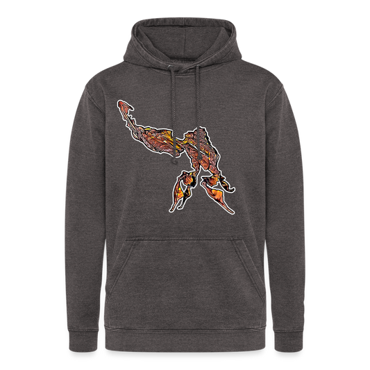 Unisex Vintage Hoodie Phyllocrania paradoxa male - Vintage Grau