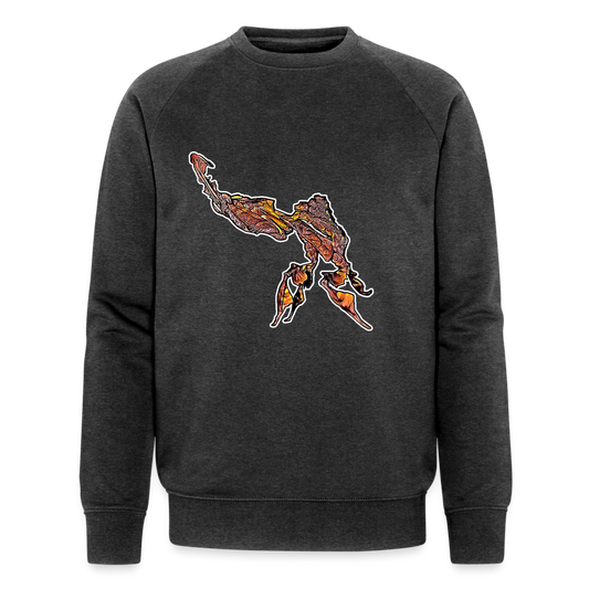 Männer Stanley & Stella Bio-Sweatshirt Phyllocrania paradoxa male - Dunkelgrau meliert