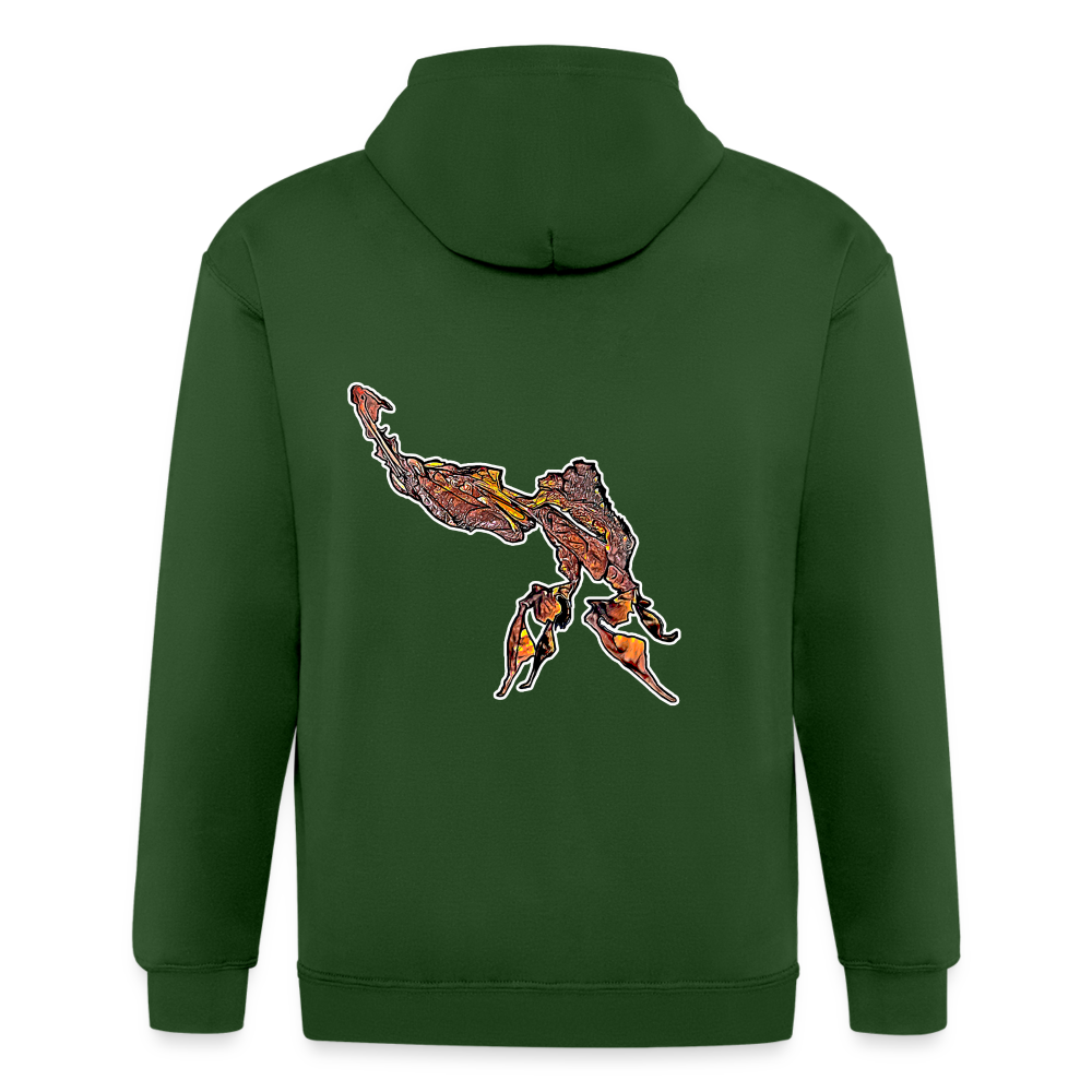 Männer Heavyweight Zip-Hoodie Phyllocrania paradoxa male - Forrest