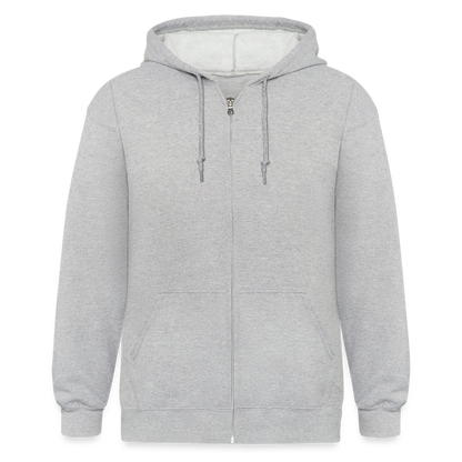 Männer Heavyweight Zip-Hoodie Phyllocrania paradoxa male - Grau meliert