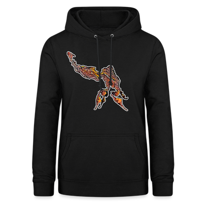 Frauen Freizeit-Hoodie Phyllocrania paradoxa male - Schwarz