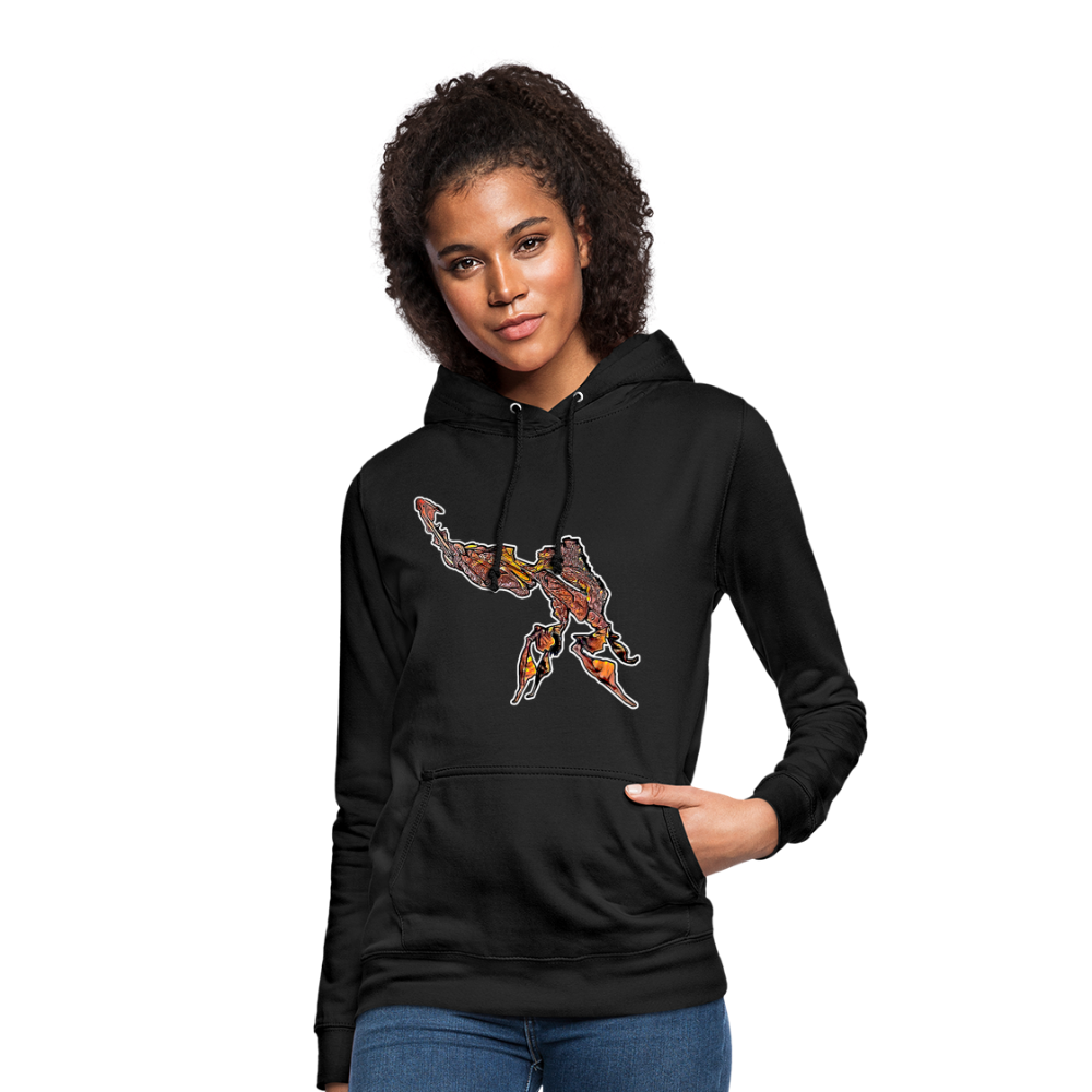 Frauen Freizeit-Hoodie Phyllocrania paradoxa male - Schwarz